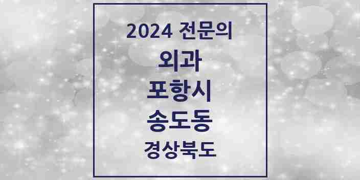 2024 송도동 외과 전문의 의원·병원 모음 1곳 | 경상북도 포항시 추천 리스트