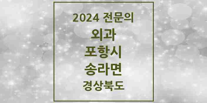 2024 송라면 외과 전문의 의원·병원 모음 1곳 | 경상북도 포항시 추천 리스트