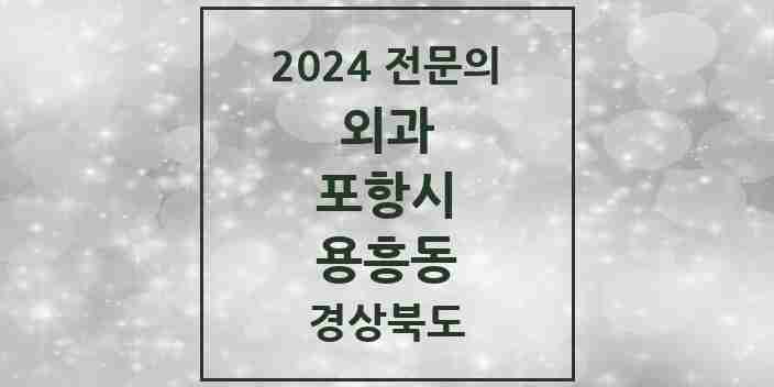 2024 용흥동 외과 전문의 의원·병원 모음 1곳 | 경상북도 포항시 추천 리스트