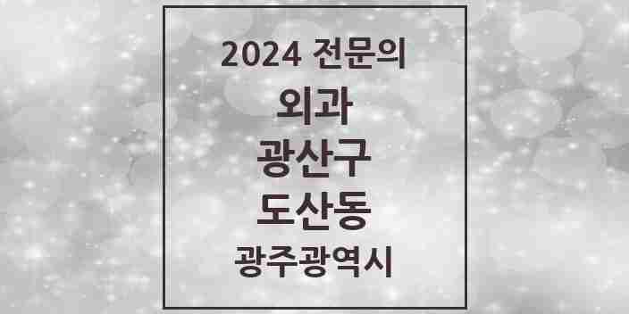 2024 도산동 외과 전문의 의원·병원 모음 1곳 | 광주광역시 광산구 추천 리스트