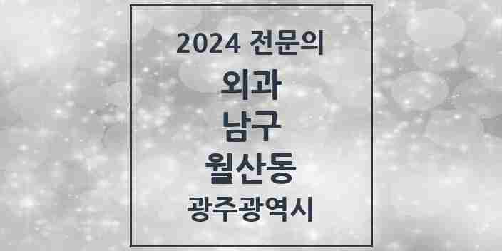 2024 월산동 외과 전문의 의원·병원 모음 2곳 | 광주광역시 남구 추천 리스트