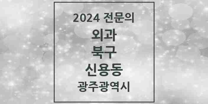 2024 신용동 외과 전문의 의원·병원 모음 1곳 | 광주광역시 북구 추천 리스트