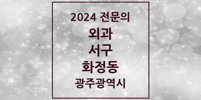 2024 화정동 외과 전문의 의원·병원 모음 2곳 | 광주광역시 서구 추천 리스트