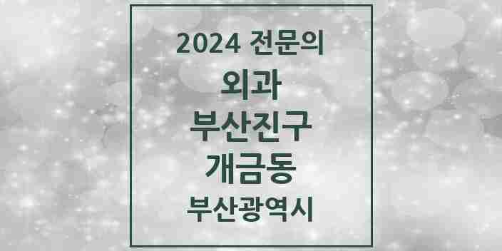 2024 개금동 외과 전문의 의원·병원 모음 3곳 | 부산광역시 부산진구 추천 리스트