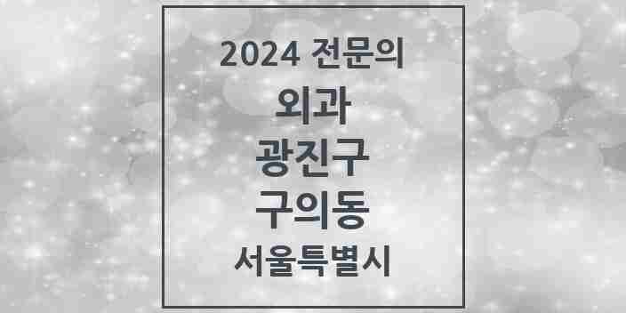 2024 구의동 외과 전문의 의원·병원 모음 | 서울특별시 광진구 리스트