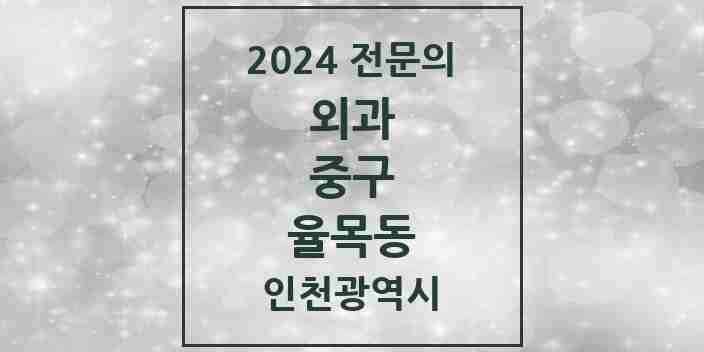 2024 율목동 외과 전문의 의원·병원 모음 | 인천광역시 중구 리스트