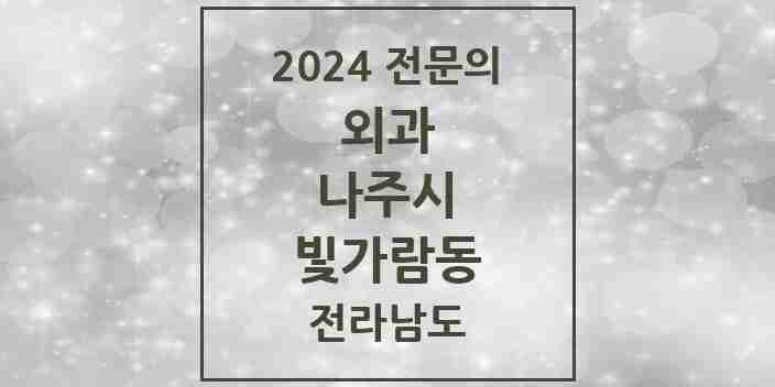 2024 빛가람동 외과 전문의 의원·병원 모음 1곳 | 전라남도 나주시 추천 리스트