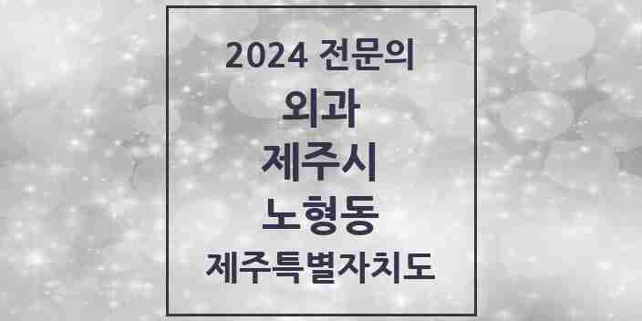 2024 노형동 외과 전문의 의원·병원 모음 7곳 | 제주특별자치도 제주시 추천 리스트