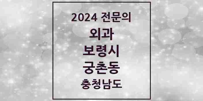 2024 궁촌동 외과 전문의 의원·병원 모음 1곳 | 충청남도 보령시 추천 리스트