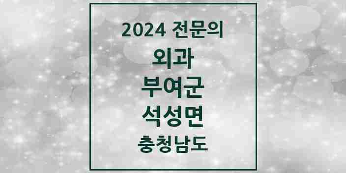 2024 석성면 외과 전문의 의원·병원 모음 1곳 | 충청남도 부여군 추천 리스트