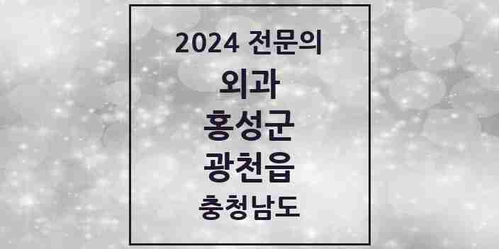 2024 광천읍 외과 전문의 의원·병원 모음 2곳 | 충청남도 홍성군 추천 리스트