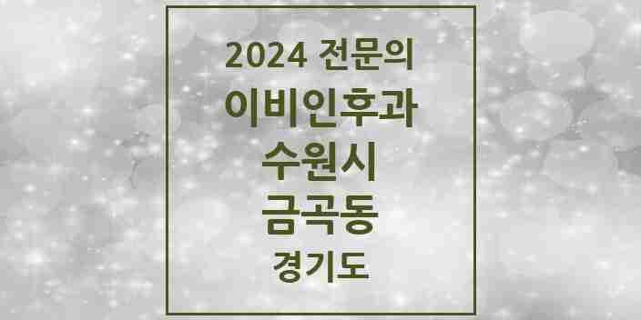 2024 금곡동 이비인후과 전문의 의원·병원 모음 5곳 | 경기도 수원시 추천 리스트