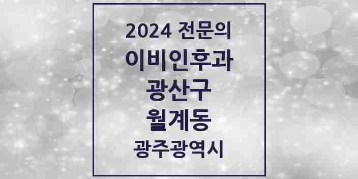 2024 월계동 이비인후과 전문의 의원·병원 모음 2곳 | 광주광역시 광산구 추천 리스트