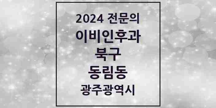 2024 동림동 이비인후과 전문의 의원·병원 모음 | 광주광역시 북구 리스트