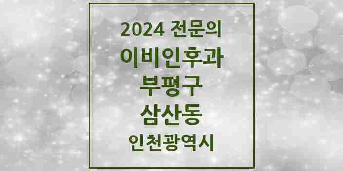 2024 삼산동 이비인후과 전문의 의원·병원 모음 4곳 | 인천광역시 부평구 추천 리스트