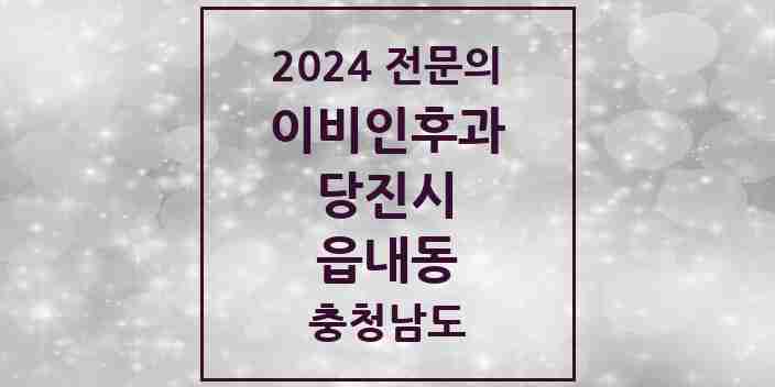 2024 읍내동 이비인후과 전문의 의원·병원 모음 4곳 | 충청남도 당진시 추천 리스트