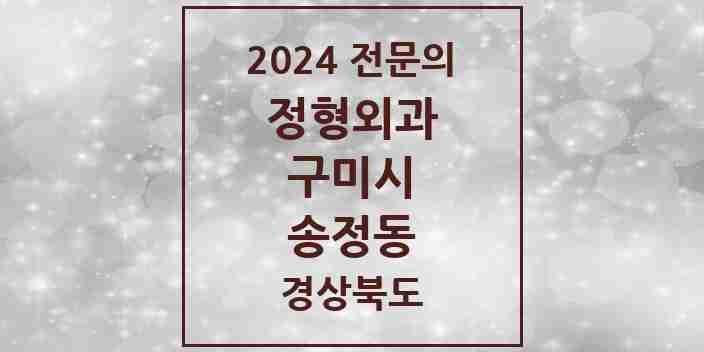 2024 송정동 정형외과 전문의 의원·병원 모음 | 경상북도 구미시 리스트