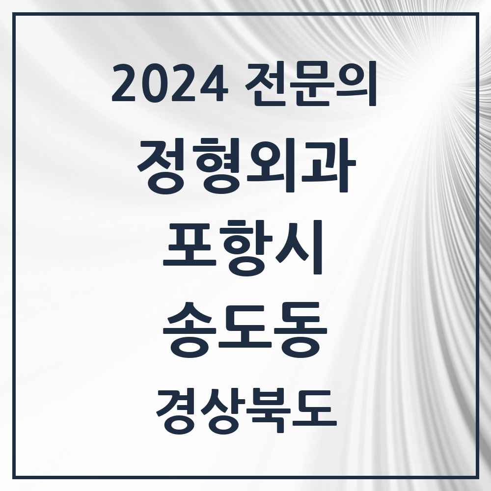 2024 송도동 정형외과 전문의 의원·병원 모음 1곳 | 경상북도 포항시 추천 리스트