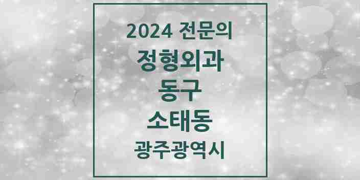 2024 소태동 정형외과 전문의 의원·병원 모음 1곳 | 광주광역시 동구 추천 리스트