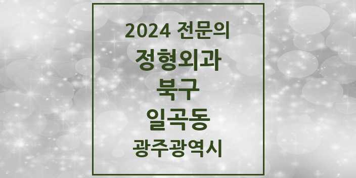 2024 일곡동 정형외과 전문의 의원·병원 모음 3곳 | 광주광역시 북구 추천 리스트