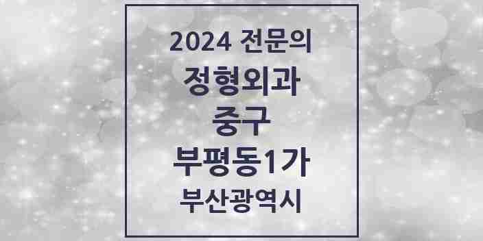 2024 부평동1가 정형외과 전문의 의원·병원 모음 | 부산광역시 중구 리스트