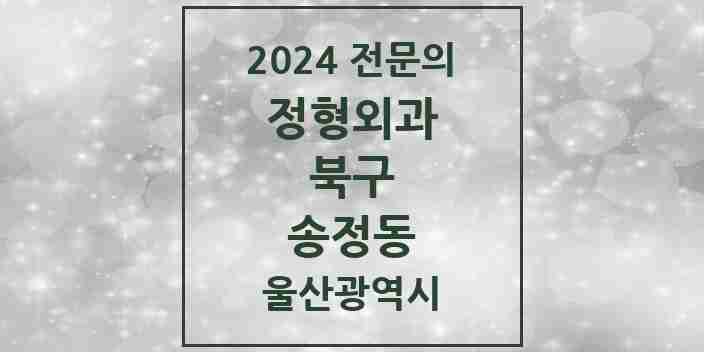 2024 송정동 정형외과 전문의 의원·병원 모음 1곳 | 울산광역시 북구 추천 리스트