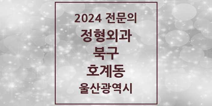 2024 호계동 정형외과 전문의 의원·병원 모음 2곳 | 울산광역시 북구 추천 리스트