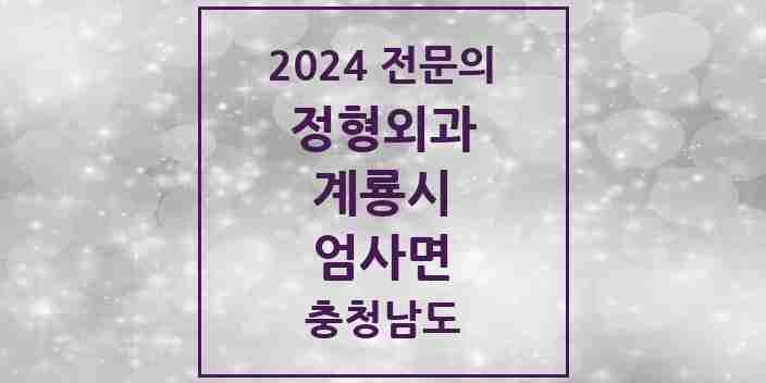 2024 엄사면 정형외과 전문의 의원·병원 모음 1곳 | 충청남도 계룡시 추천 리스트