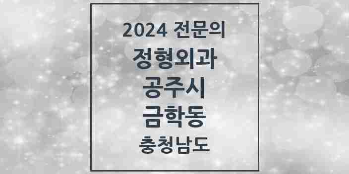 2024 금학동 정형외과 전문의 의원·병원 모음 1곳 | 충청남도 공주시 추천 리스트