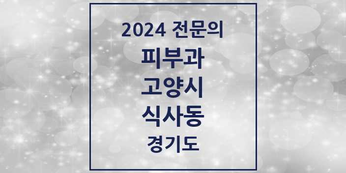 2024 식사동 피부과 전문의 의원·병원 모음 1곳 | 경기도 고양시 추천 리스트