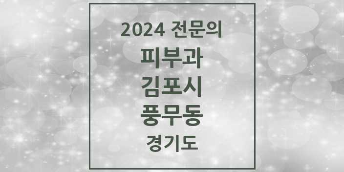 2024 풍무동 피부과 전문의 의원·병원 모음 | 경기도 김포시 리스트