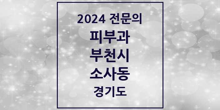 2024 소사동 피부과 전문의 의원·병원 모음 1곳 | 경기도 부천시 추천 리스트