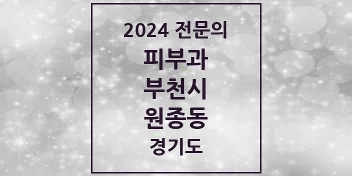 2024 원종동 피부과 전문의 의원·병원 모음 1곳 | 경기도 부천시 추천 리스트