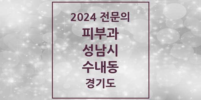 2024 수내동 피부과 전문의 의원·병원 모음 | 경기도 성남시 리스트