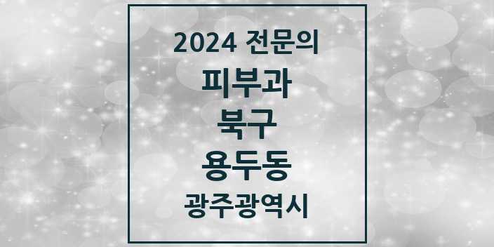 2024 용두동 피부과 전문의 의원·병원 모음 1곳 | 광주광역시 북구 추천 리스트