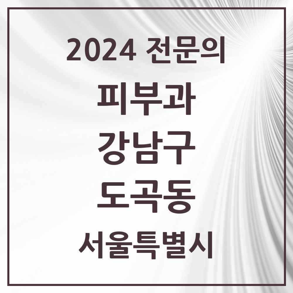 2024 도곡동 피부과 전문의 의원·병원 모음 11곳 | 서울특별시 강남구 추천 리스트