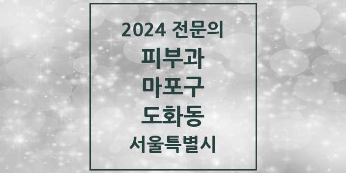 2024 도화동 피부과 전문의 의원·병원 모음 2곳 | 서울특별시 마포구 추천 리스트