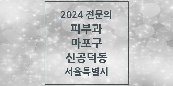 2024 신공덕동 피부과 전문의 의원·병원 모음 1곳 | 서울특별시 마포구 추천 리스트