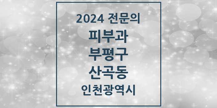 2024 산곡동 피부과 전문의 의원·병원 모음 2곳 | 인천광역시 부평구 추천 리스트