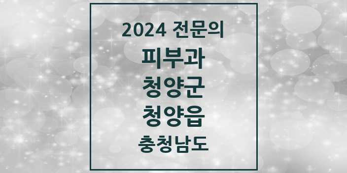 2024 청양읍 피부과 전문의 의원·병원 모음 1곳 | 충청남도 청양군 추천 리스트