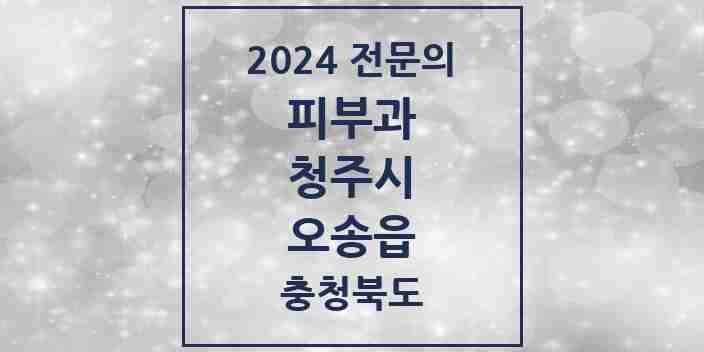 2024 오송읍 피부과 전문의 의원·병원 모음 1곳 | 충청북도 청주시 추천 리스트