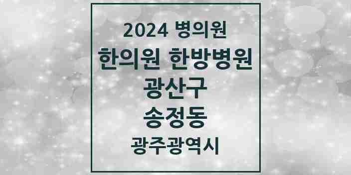 2024 송정동 한의원·한방병원 모음 12곳 | 광주광역시 광산구 추천 리스트