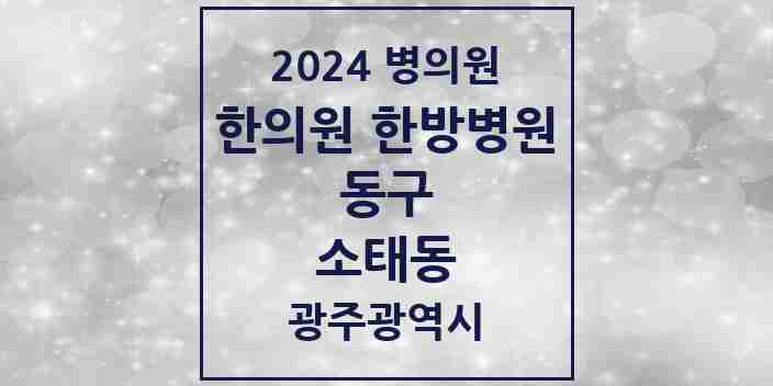 2024 소태동 한의원·한방병원 모음 4곳 | 광주광역시 동구 추천 리스트