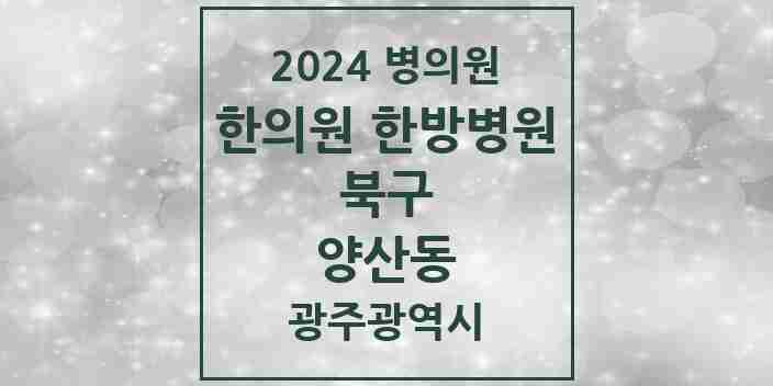 2024 양산동 한의원·한방병원 모음 8곳 | 광주광역시 북구 추천 리스트