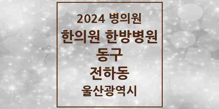 2024 전하동 한의원·한방병원 모음 14곳 | 울산광역시 동구 추천 리스트