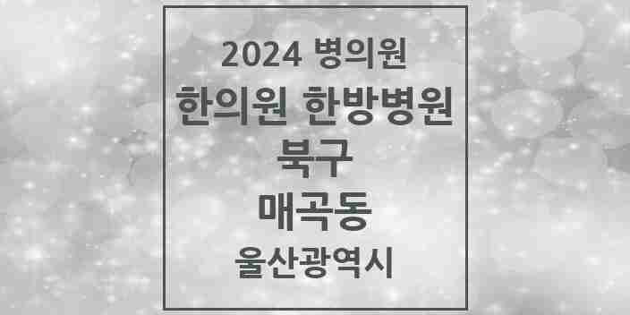 2024 매곡동 한의원·한방병원 모음 4곳 | 울산광역시 북구 추천 리스트