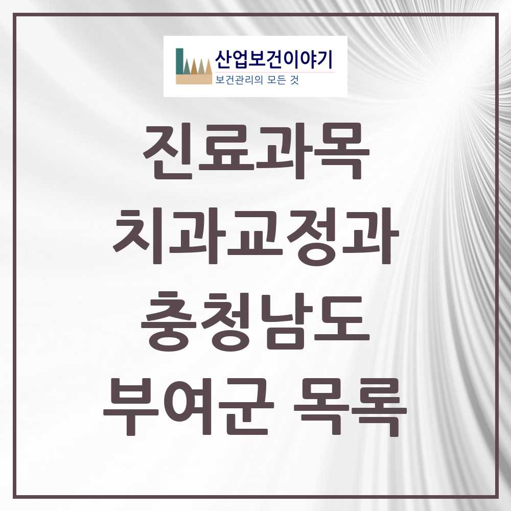 2025 부여군 교정치과 모음 11곳 | 충청남도 추천 리스트