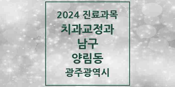 2024 양림동 교정치과 모음 1곳 | 광주광역시 남구 추천 리스트