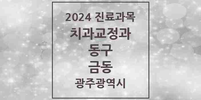 2024 금동 교정치과 모음 1곳 | 광주광역시 동구 추천 리스트