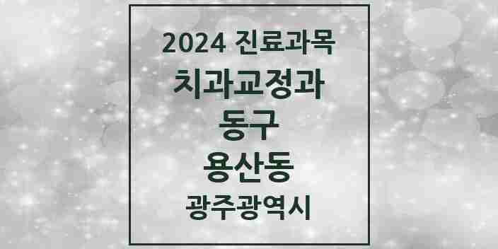 2024 용산동 교정치과 모음 2곳 | 광주광역시 동구 추천 리스트